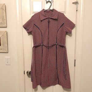 Patriotic vintage mod 60s 70s dress